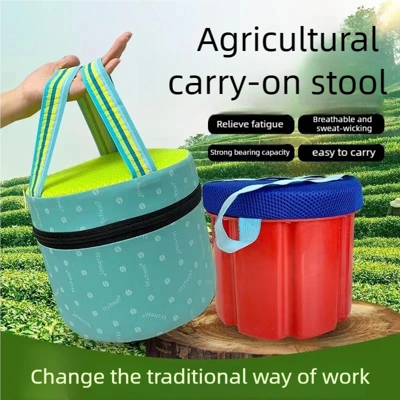 Garden Wearable Stool Lightweight Bench Chair Seat Round Stool Outdoor Fishing Chair for Outside Gardening Planting Fishing Farm