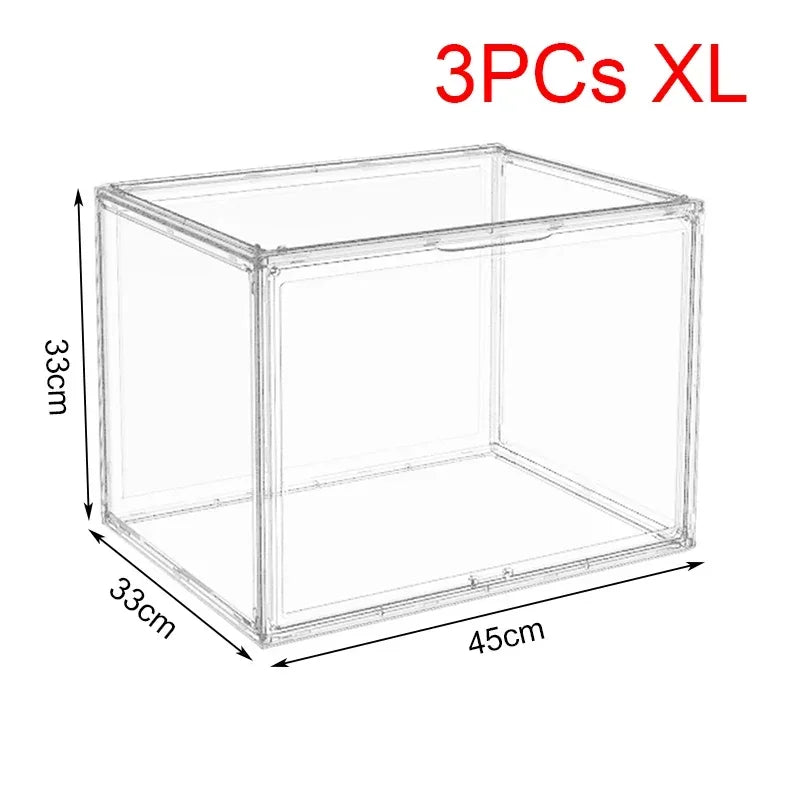 New Large Capacity Storage Box Organizer for Figures Acrylic Box Clear Blind Box Showcase Makeup Organizer for Bag