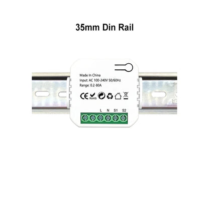 Smart ZigBee Energy Meter 80A with Clamp App Monitor KWh Voltage Current Power Consumption 110V 240V Support ZigBee2MQTT