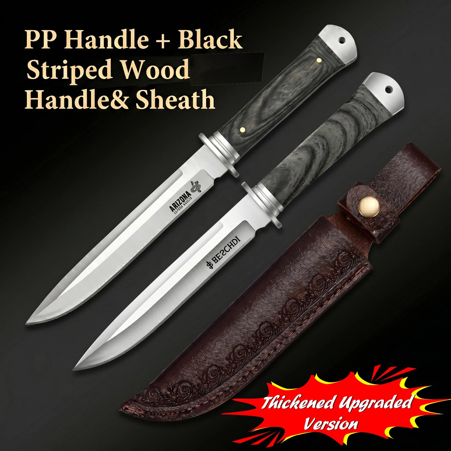 New Heavy-Duty Multi-Purpose Kitchen Knife 5Cr13 Stainless Paring Knife, Ergonomic Pakkawood Handle High-End Utility Knife Tool