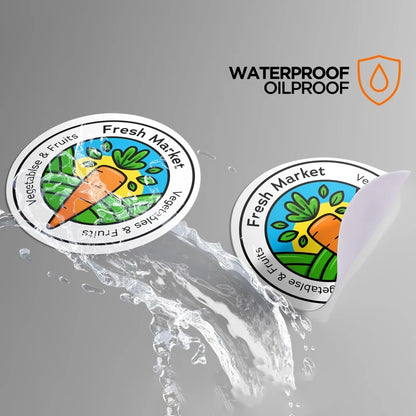 Custom Stickers Vinyl 200pcs 3-10cm With Text Logo Image Paper Waterproof Personalised Round Rectangle Die Cut Square For Party
