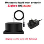 Zigbee or WiFi Liquid Level Sensor Tuya Ultrasonic 433MHz Remote Control Indoor/Outdoor Tank Level Monitor with APP Alarms
