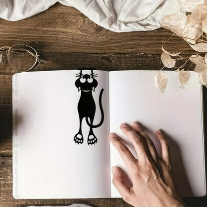 2/4 Black Cat Bookmarks, Lightweight and Easy To Carry, Efficient for Marking Book Pages, Suitable for Students and Book Fans