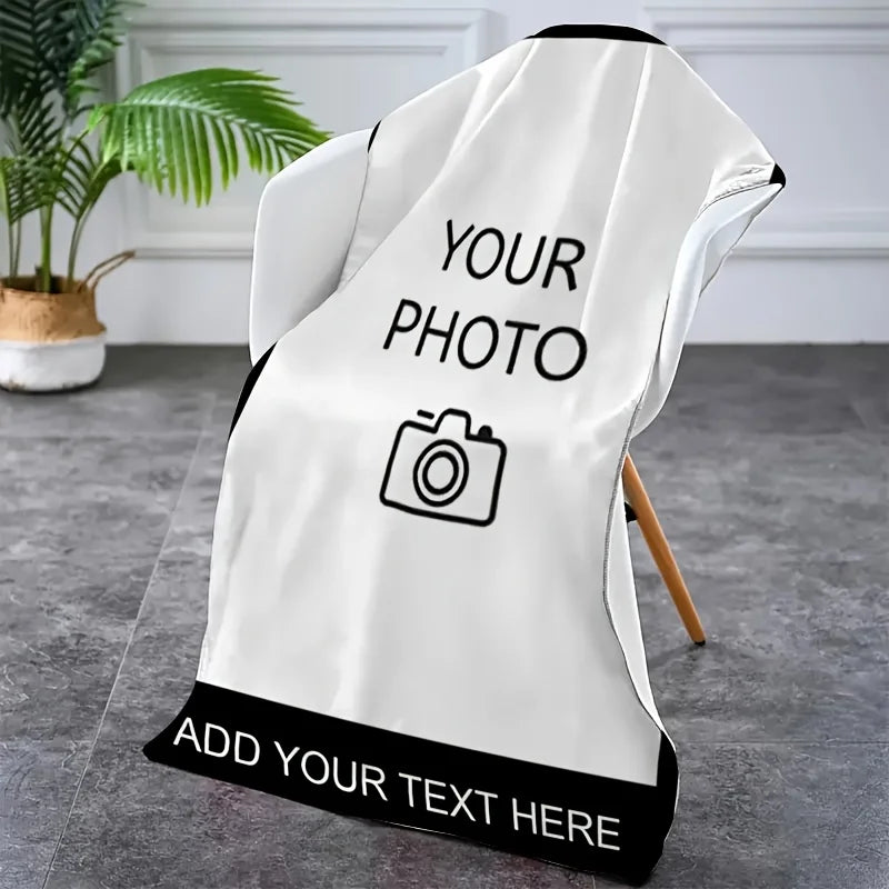 Personalized Beach Towel Custom Photo Name/logo/Word Oversized Microfiber Towel Wedding Party Souvenir for Beach Swimming Bath