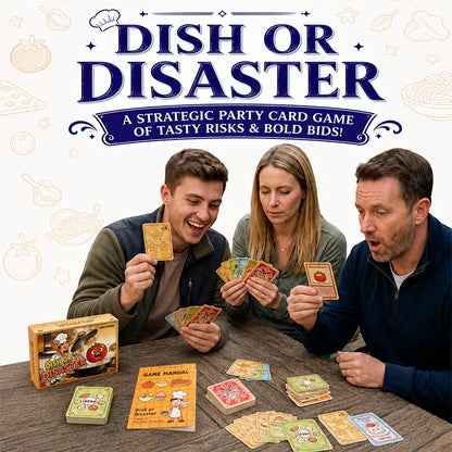 Food Strategy Card Game for 2-6 Players, Fast Party Game with Hidden Cards, Bidding Choices, Push Your Luck Reveals, Ages 14+