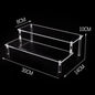 Acrylic Display Risers,Perfume Organizer,Display Riser,Cupcake Display Stand Steps, Organizer Shelf Stand for Figures, Dessert