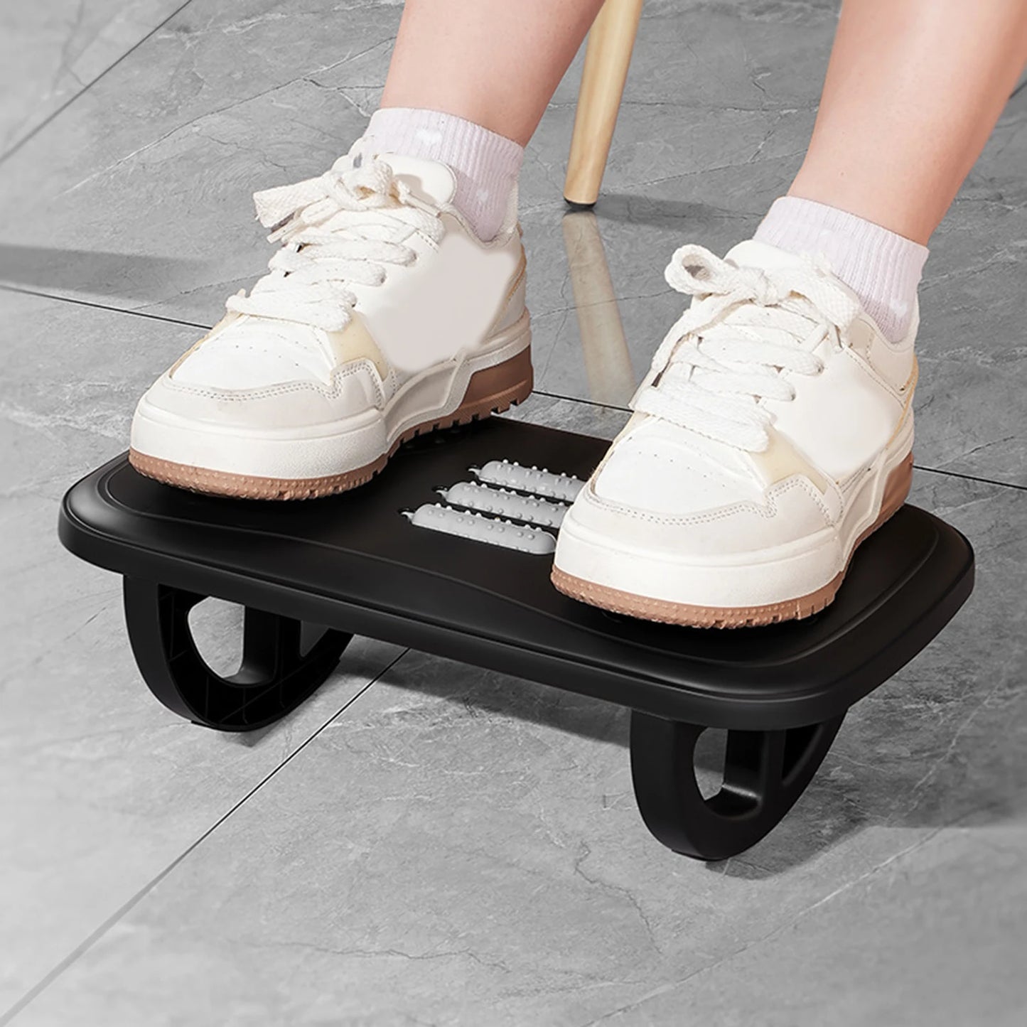 Office Desk Footrest Footrest Anti-Warping Erlang Leg Pad Footstool Rocker Balance Board Ergonomic With Massage For Office Use