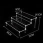 Acrylic Display Risers,Perfume Organizer,Display Riser,Cupcake Display Stand Steps, Organizer Shelf Stand for Figures, Dessert