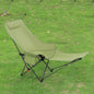 Outdoor Camping Folding Chair 4 Gear Adjustable Chair with Foot Support for Camping Fishing Travel Beach Outdoor Traveling Relax