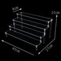 Acrylic Display Risers,Perfume Organizer,Display Riser,Cupcake Display Stand Steps, Organizer Shelf Stand for Figures, Dessert