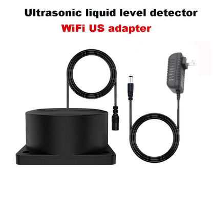 Zigbee or WiFi Liquid Level Sensor Tuya Ultrasonic 433MHz Remote Control Indoor/Outdoor Tank Level Monitor with APP Alarms