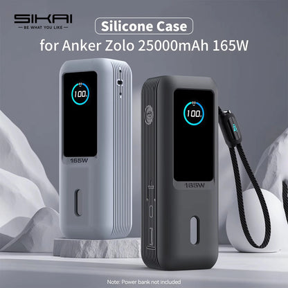 SIKAI Silicone Portable Charger Case for Anker zolo 2in1165W PowerBank Shockproof Cover（Case Only）