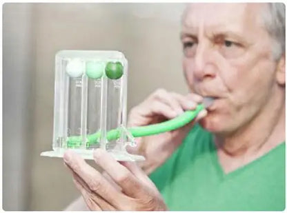 3 Balls Breathing Exerciser Lung Function Improve Trainer Respiratory Spirometry