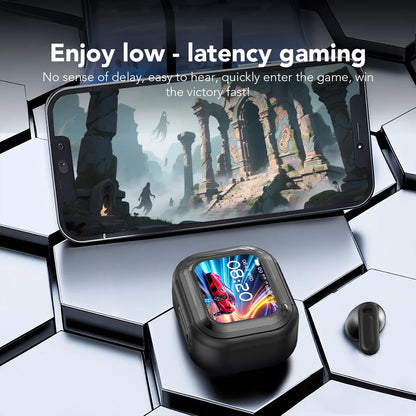 NE20 AI Instant Translation Wireless Earbuds, Bluetooth 6.0 Headphones, IPX4 Waterproof Long Endurance Battery Life Touch Screen