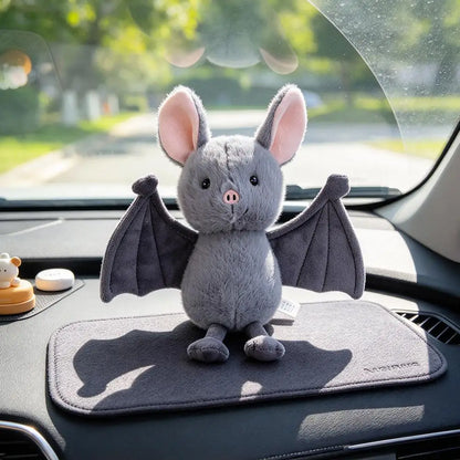 Cute Grey Bat Plush Toy Soft Stuffed Animal Doll Kawaii Bat Pillow Halloween Gift Decoration For Kids Girls Boys