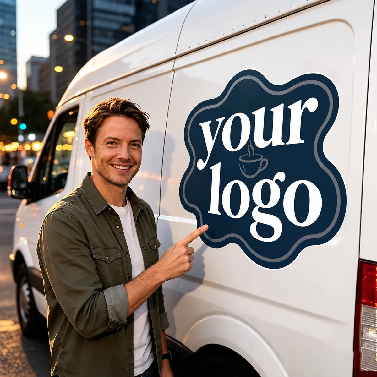 Custom Car Magnet Stickers, Durable Car Magnets, Perfect for Commercial Vehicle Advertising, Customize Your Logo