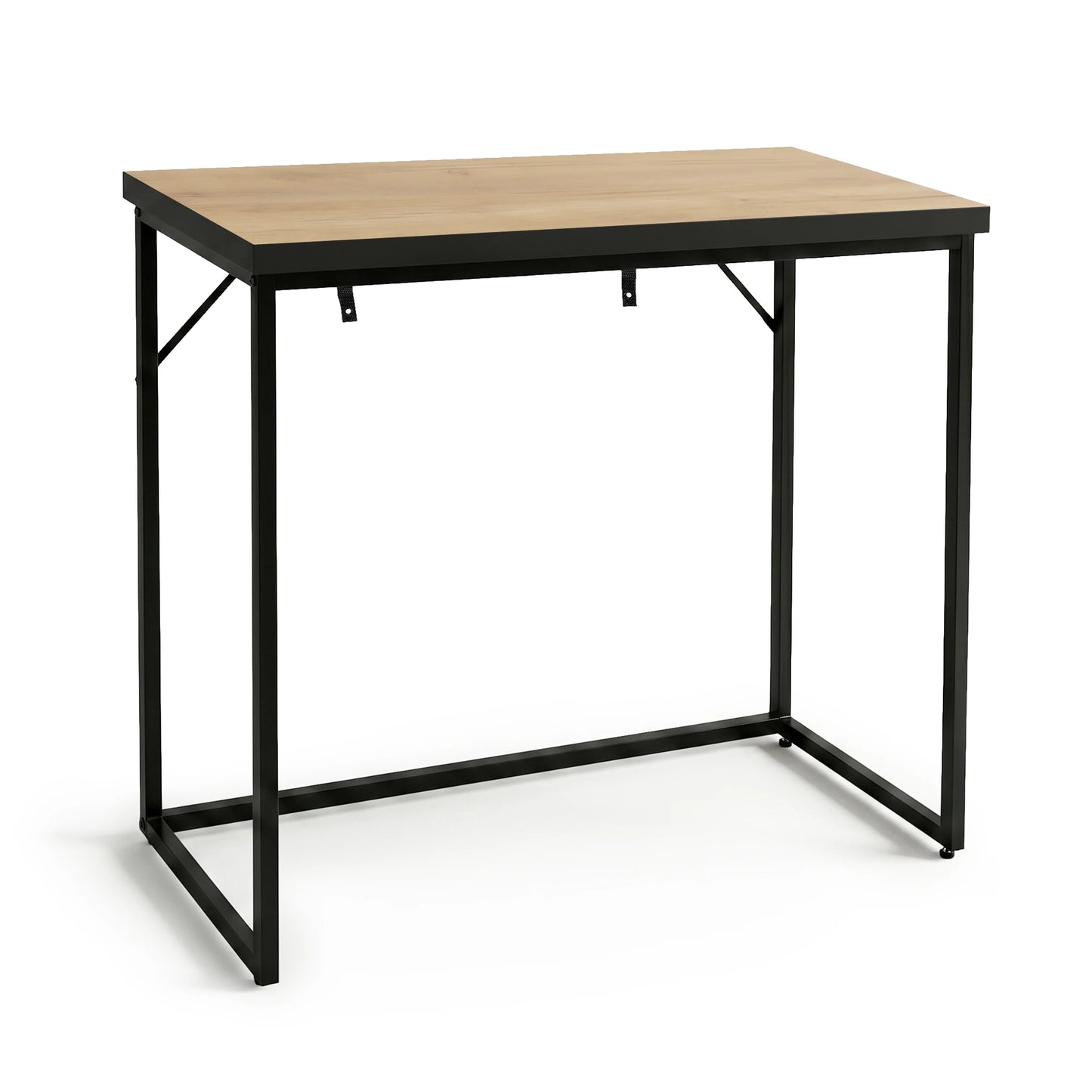 Loft-style console table ORIGO 90 cm Craft Oak with black legs