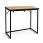 Loft-style console table ORIGO 90 cm Craft Oak with black legs