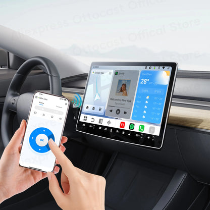 OTTOCAST P3 AI Box Android TV Box for HDMI out Wireless CarPlay Android Auto Car Accessories for Toyota VW Honda Kia Benz Nissan