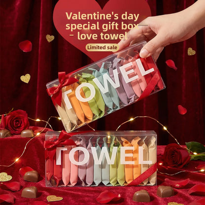 Thoughtful Valentines Gift for Him/Her -Individually Wrapped Compressed Towels,Soft Cotton Facial Towellets for Travel, Hygienic