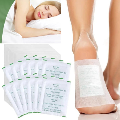Natural 100pcs Improve Sleep Foot Patch Detox Weight Loss Remove Toxin Relieve Stress Adhersive Pads Women Men Foot Body Care