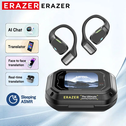 [Słuchawki douszne z tłumaczem AI] Erazer XP6 Słuchawki bezprzewodowe Zestaw słuchawkowy do gier Korektor APP Słuchawki Bluetooth Wodoodporne Mocny dźwięk