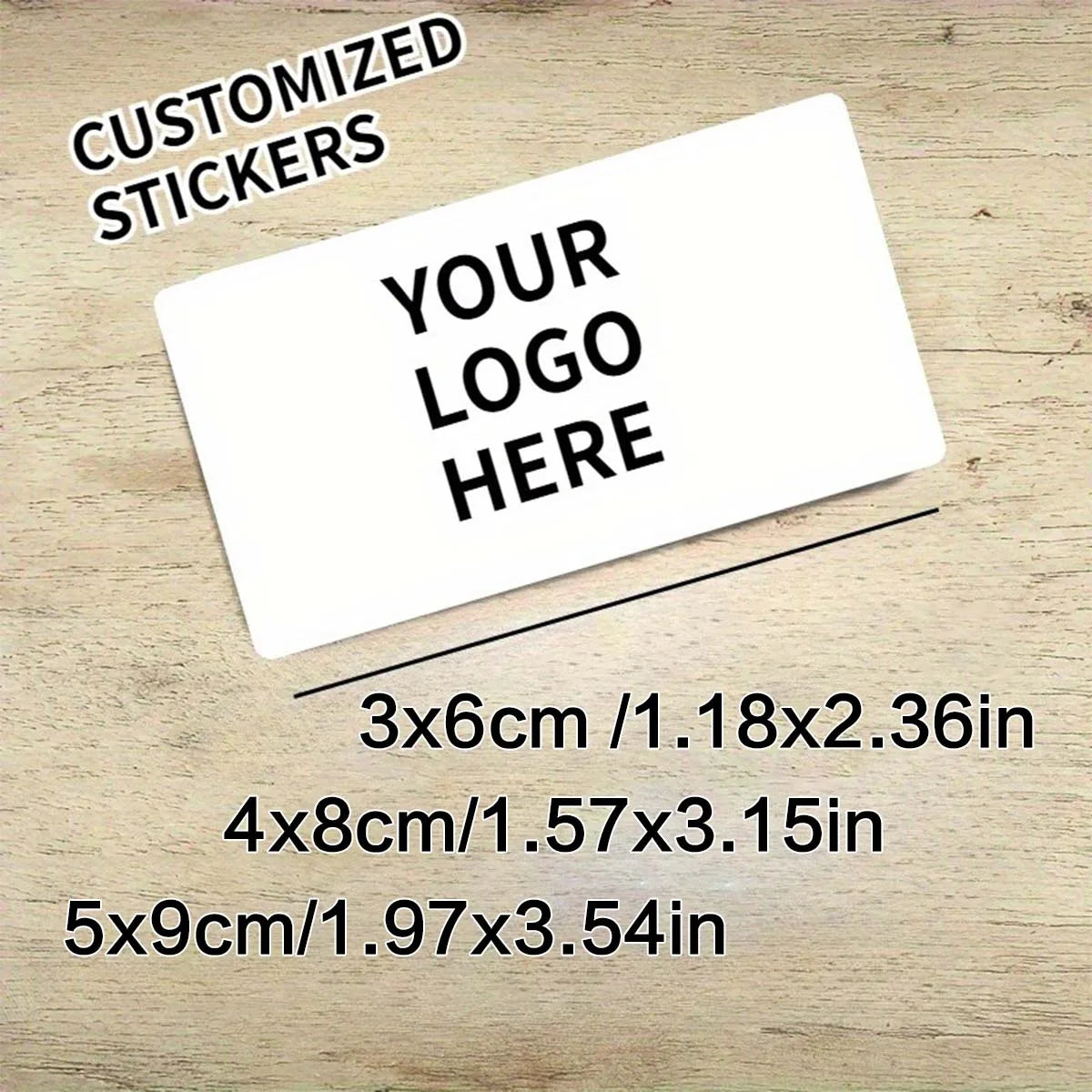 Multiple Packs of Custom Rectangular Stickers and Custom Logos, Wedding, Birthday, Baptism Stickers, Design Stickers