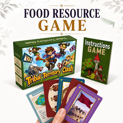 Resource Management Card Game for 2-6 Players, Territory Control Strategy Game with Secret Bids, Simultaneous Actions, Ages 14+