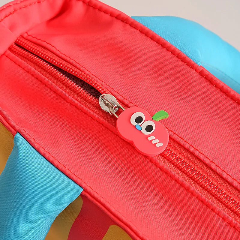 Cute Cartoon Fruit Series French Fries Tote Bag + Watermelon Banana Pencil Case Set Storage Bag, Featuring Fun Designs That Are Popular among Girls. It Can Be Used as a Cosmetic Bag to Store Small Beauty Items, or as a Pencil