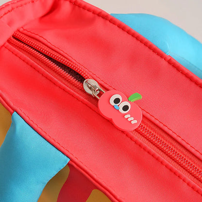 Cute Cartoon Fruit Series French Fries Tote Bag + Watermelon Banana Pencil Case Set Storage Bag, Featuring Fun Designs That Are Popular among Girls. It Can Be Used as a Cosmetic Bag to Store Small Beauty Items, or as a Pencil