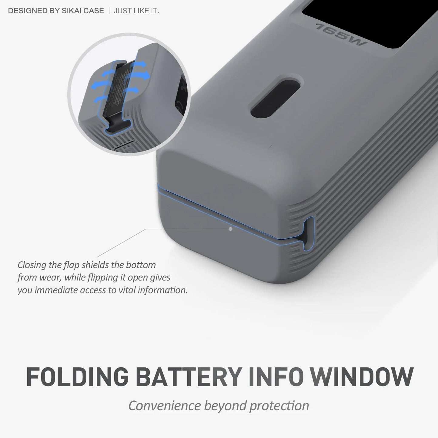 SIKAI Silicone Portable Charger Case for Anker zolo 2in1165W PowerBank Shockproof Cover（Case Only）