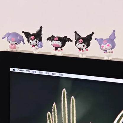 New In Stock Anime Figure Kuromi Cute Adorable Themes Blind Box Kawaii Mini Action Figure Desktop Decoration Girl Festival Gift