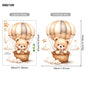 Adorable Teddy Bear Balloons Stars Clouds Wall Sticker Nursery Child Room Art Vinyl Decal Kids Room Bedroom Living Home Decor