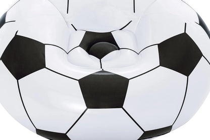 1pc Football Sofa Inflatable Chair Portable Lazy Couch Creative PVC Material Lightweight Compact Travel Beach Trip Park Festival