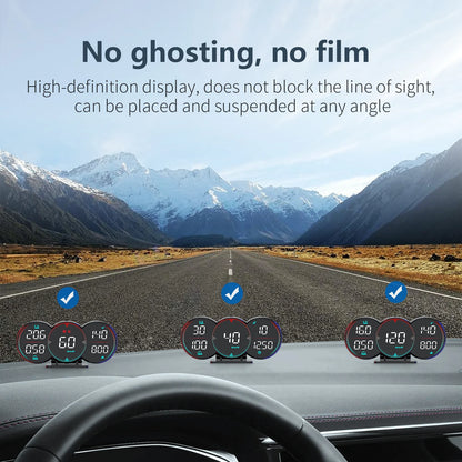 Car Head Up Display HUD GPS Computer Speedometer Windshield Projector Car Dashboard Speed Displays System Modification Car Acces