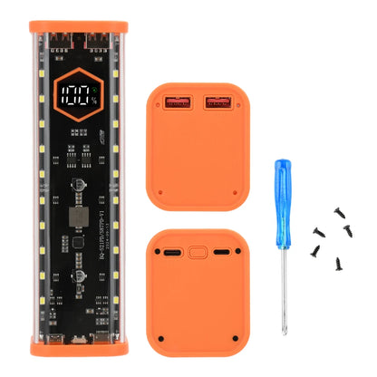 8*21700 Battery Case 22.5W Fast Charging DIY Battery Storage Box Solder-Free Power Bank Housing PD+ Flash Charge+ Fast Charge