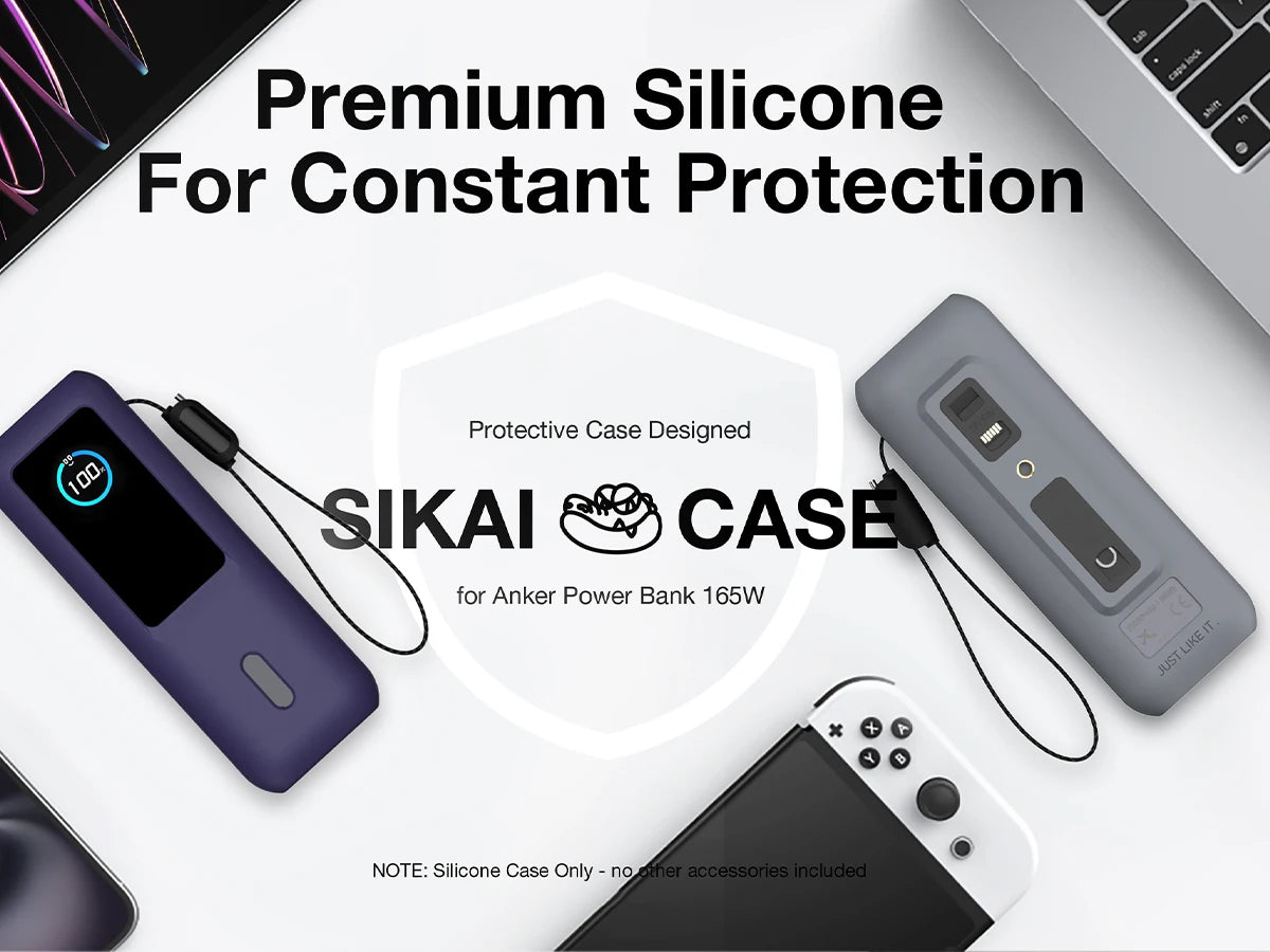 SIKAI Silicone Portable Charger Case for Anker zolo 2in1165W PowerBank Shockproof Cover（Case Only）