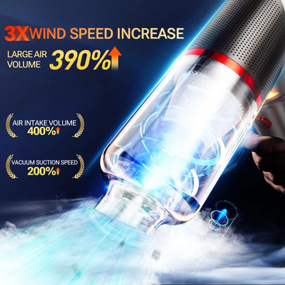 SZUK 178000Pa Car Vacuum Cleaner Wireless Handheld Cleaner Mini Cleaning Machine Strong Powerful Portable Vacuum Cleaner Car