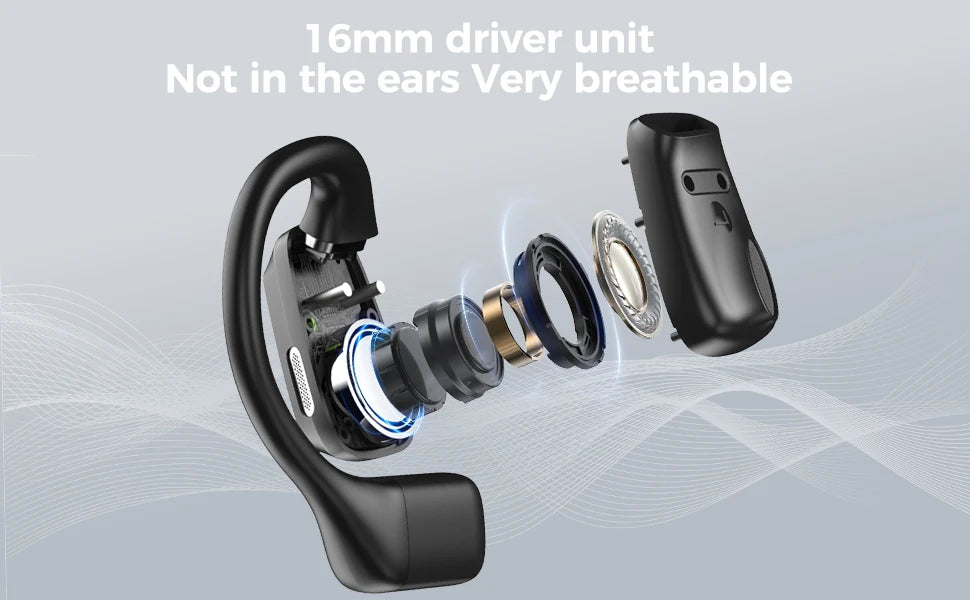 [Słuchawki douszne z tłumaczem AI] Erazer XP6 Słuchawki bezprzewodowe Zestaw słuchawkowy do gier Korektor APP Słuchawki Bluetooth Wodoodporne Mocny dźwięk