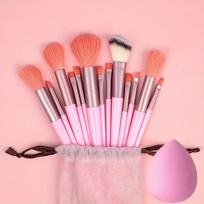 13Pcs Makeup Brush Set Soft Fluffy Cosmetic Foundation Powder Eyeshadow Kabuki Blending Make Up Brush Beauty Tool Makeup