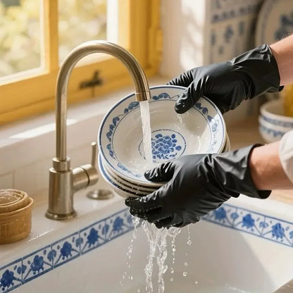 Nitrile Gloves Disposable Black 100PCS,Heavy Duty Work Gloves for Kitchen,Cleaning,Workshop-A Practical Valentine's DayEssential