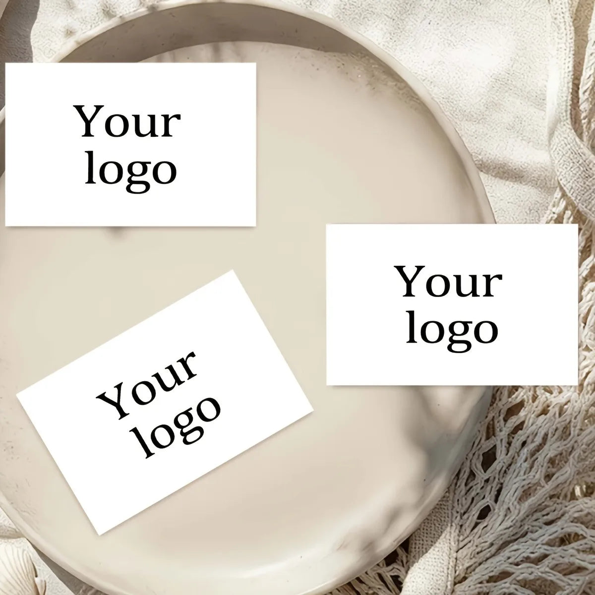 Personalized Photo Custom Single-Sided Card, White, with Your Logo Printing, Business Gift Promotion