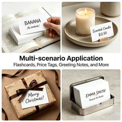 Personalized Photo Custom Single-Sided Card, White, with Your Logo Printing, Business Gift Promotion