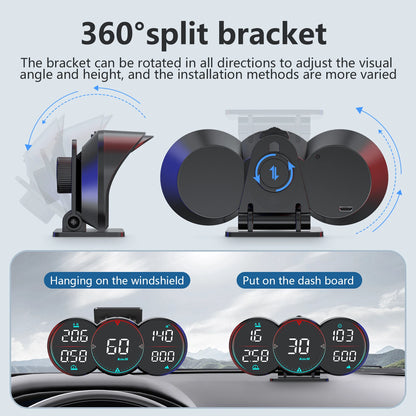 Car Head Up Display HUD GPS Computer Speedometer Windshield Projector Car Dashboard Speed Displays System Modification Car Acces