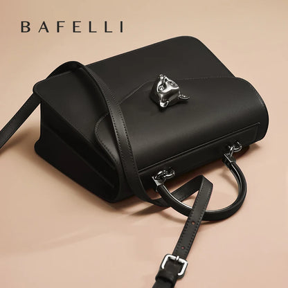2025 BAFELLI CAT WOMEN'S NEW FASHION HANDBAG LADY STYLISH BUSINESS FEMALE LEATHER LUXURY BRAND CASUAL SHOULDER PURSE