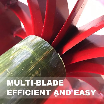 Bamboo Splitter 2/4/6/8Cut,Steel Bamboo Splitting Tool Suitable Manual Dividing Bamboo,Blade Lengthened Handle Efficient Cutting