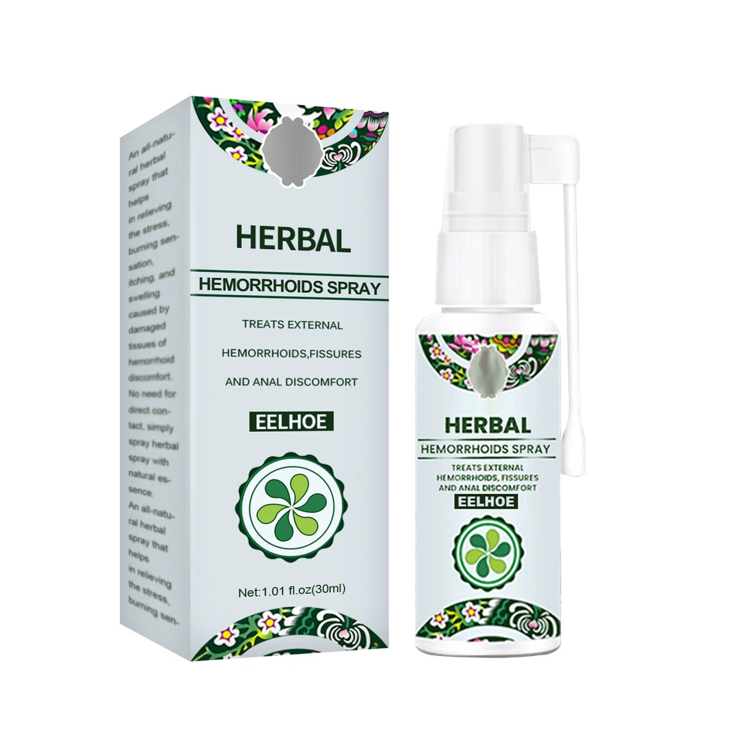 EELHOE  Hemorrhoid Treatment Spray Health Skin Care Natural Anal Herbal Internal Piles External Anal Fissure Anal Relief Spray