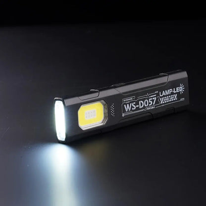 Keychain Flashlight USB-C Rechargeable 400mAh 550 Lumens Multifunctional Lighting Durable Mini Auto Repair Hat Clip Work Light