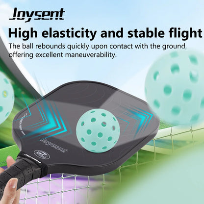 Joysent Durable Outdoor Pickleball Balls 40 Holes 74mm Training Paddle Ball TPE Plastic Competition Practice Light Blue
