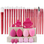 Makeup Brushes Set Premium Synthetic Kabuki Foundation Concealers Powder Blush Blending Face Eye Shadows Brush Set